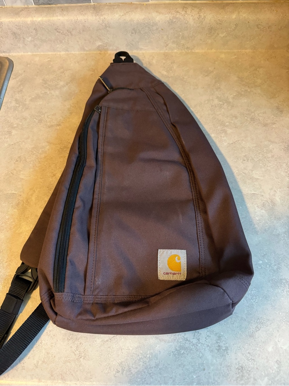 Carhartt Sling Bag Crossbody Shoulder Backpack Maroon, Water Resistant